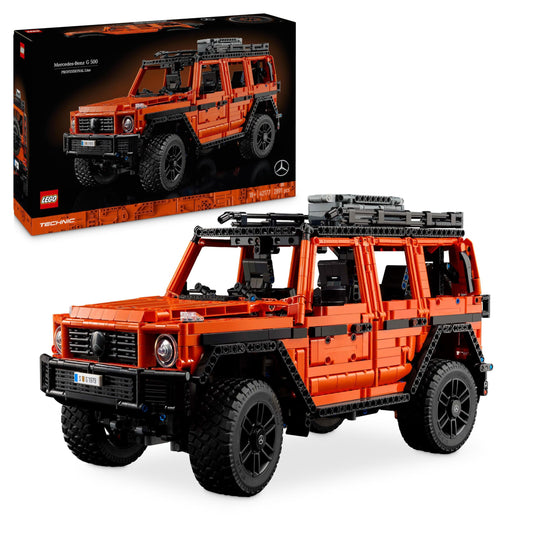 LEGO Technic Mercedes-Benz G 500 - Detailed G-Class model, luxury off-road vehicle kit, perfect gift for adults, collectible item.