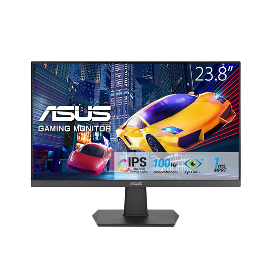 ASUS Eye Care VA24EHF - 24" Full HD monitor, frameless, flicker-free, blue light filter, 1ms MPRT, 100Hz, HDMI, black