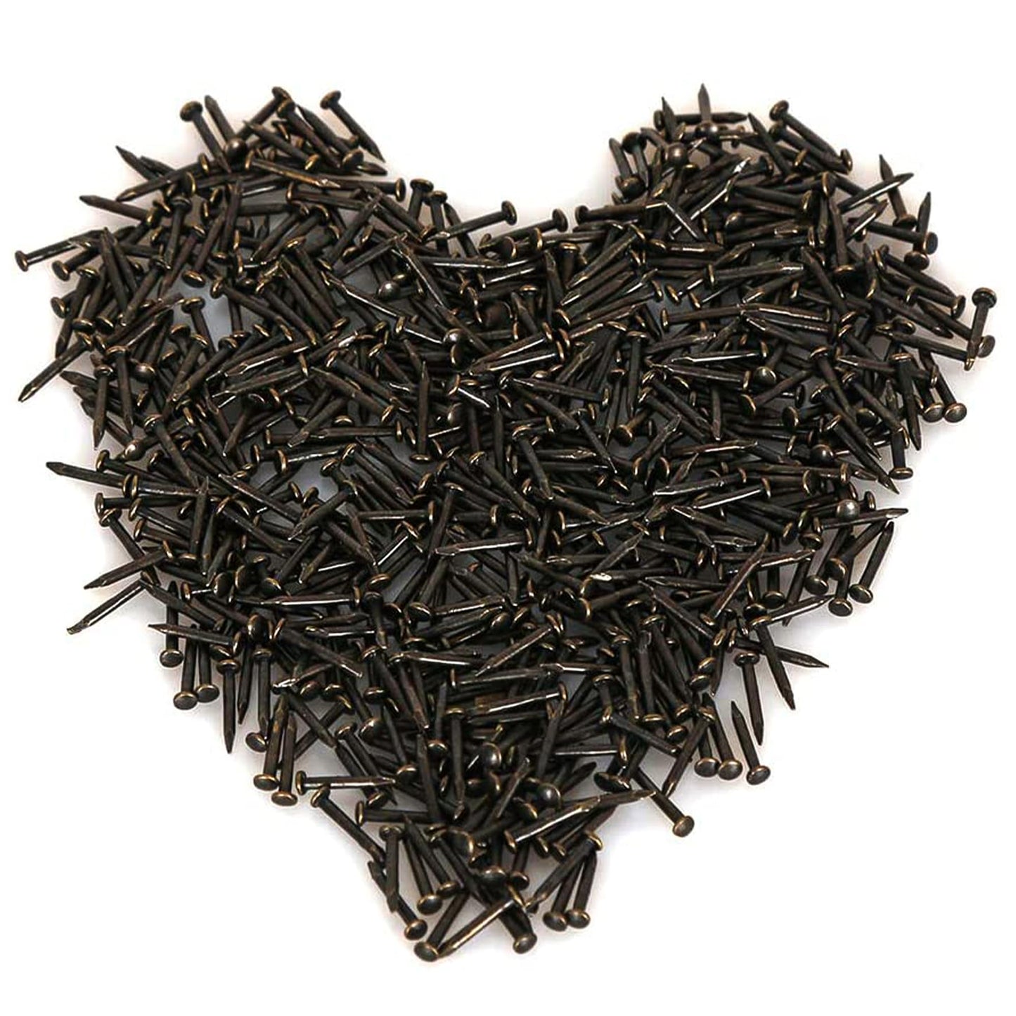 Mazie nagliņas HVDHYY 500PCS melnas, apaļgalvas koka nagliņas 1.5 * 15mm, dekoratīviem kastu piederumiem