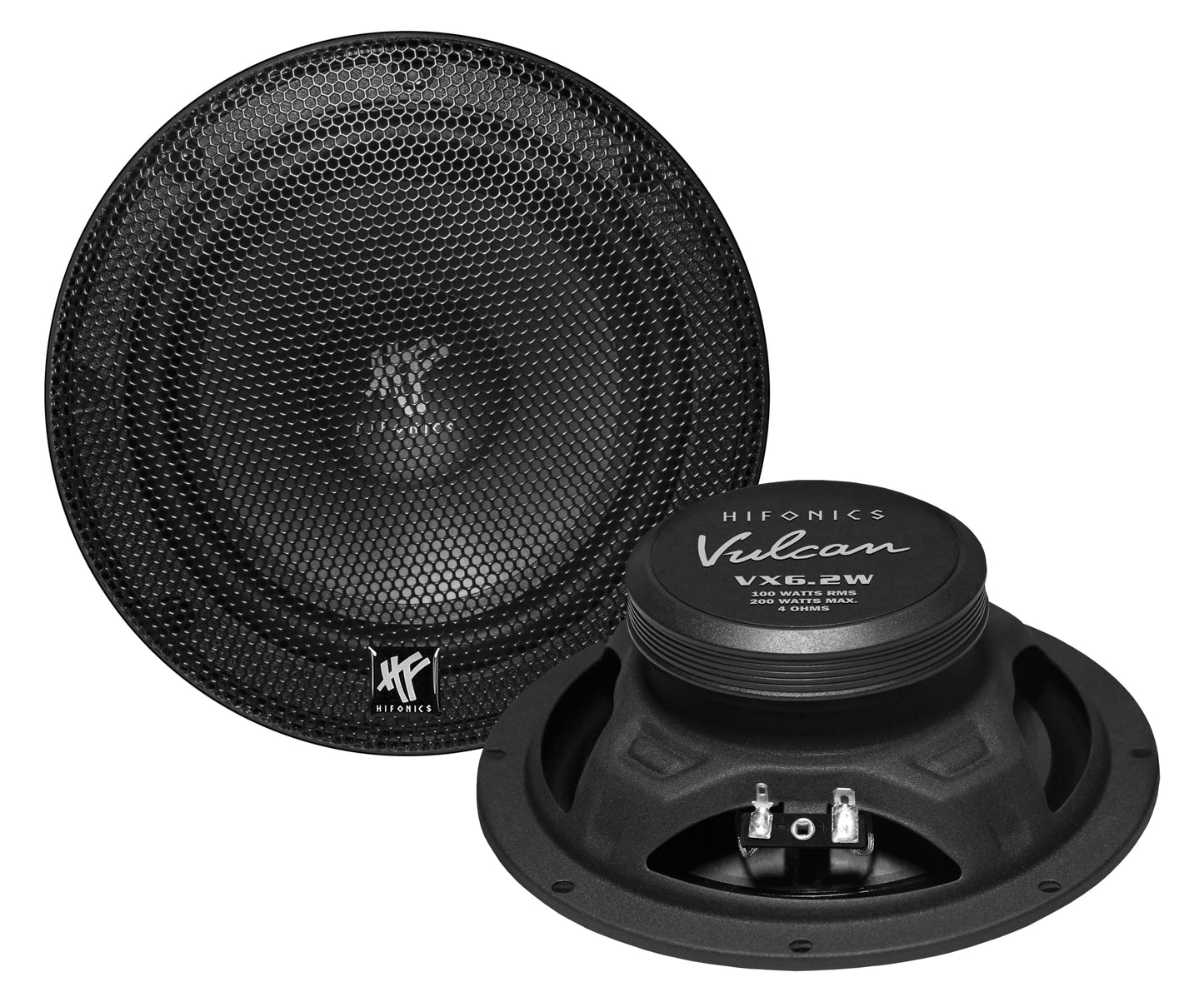 Hifonics VX6.2 W - kickbass skaļrunis 16,5 cm (6,5") no Vulcan skaļruņu sērijas | 1 pāris | iebūvējams skaļrunis Car-HiFi cienītājiem