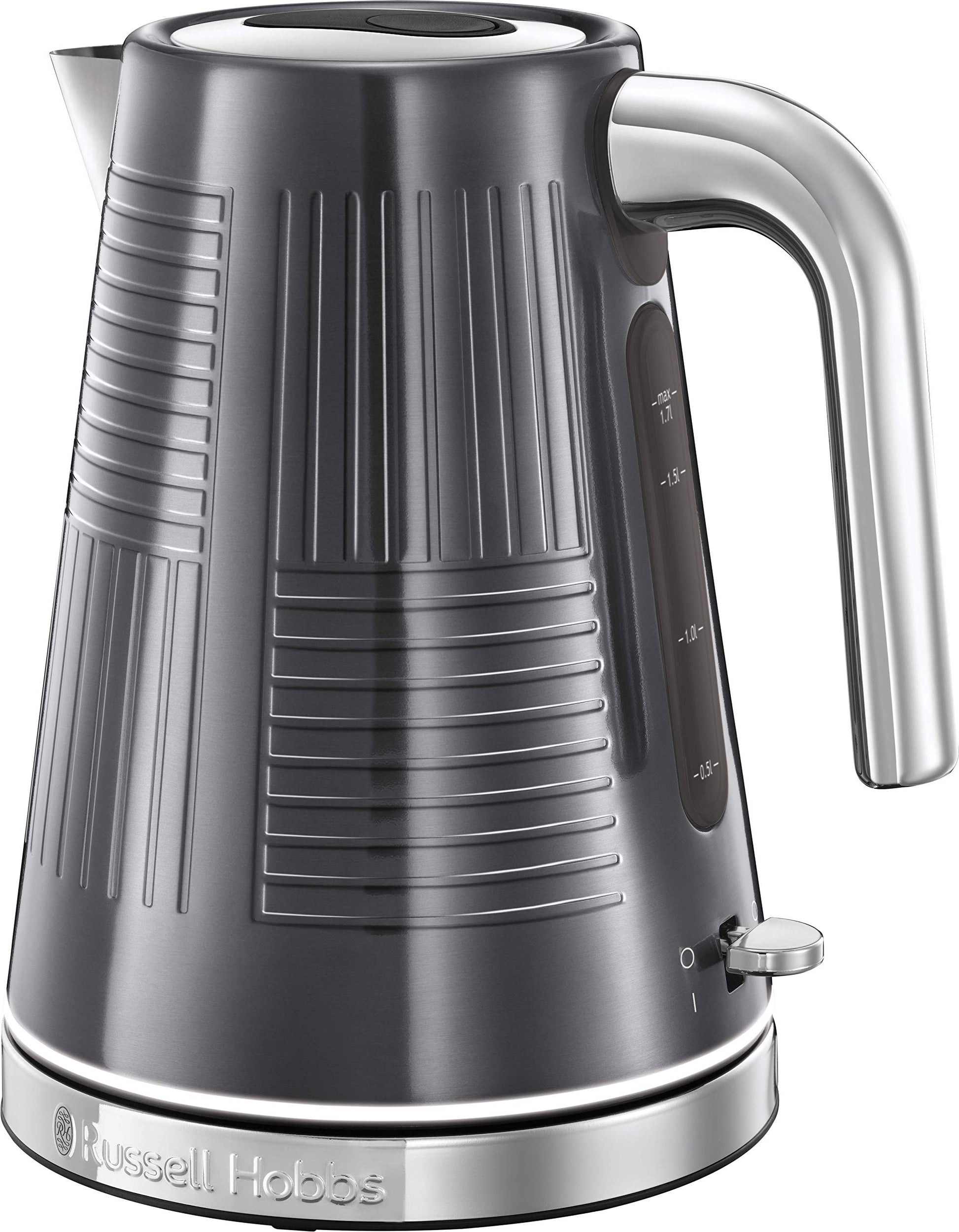 Russell Hobbs ūdens vārītājs - 1,7L, 2400W, ātrā vārīšana, izņemams filtrs, ūdens līmeņa indikators, automātiska vāka atvēršana
