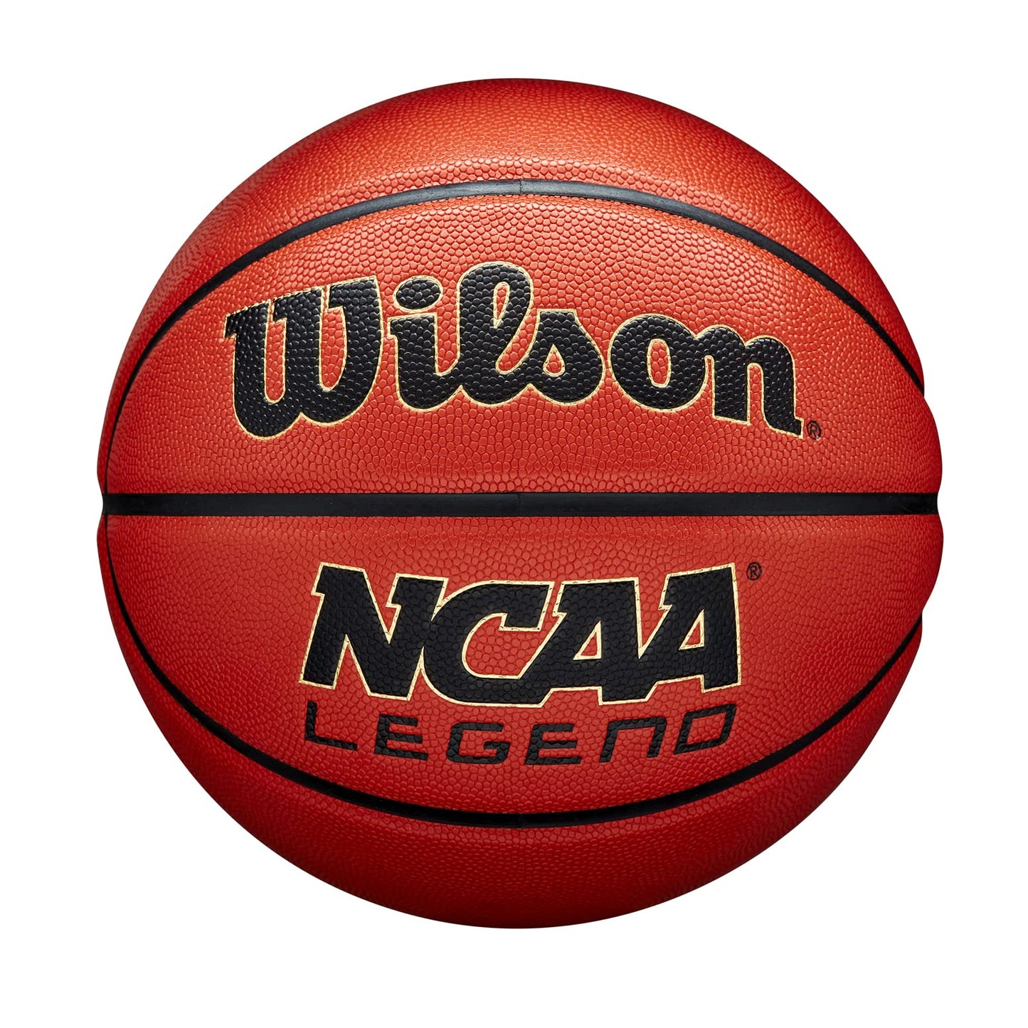 Basketbola bumba Wilson NCAA Legend, kompozītmateriāla āda, lietošanai iekštelpās un ārā