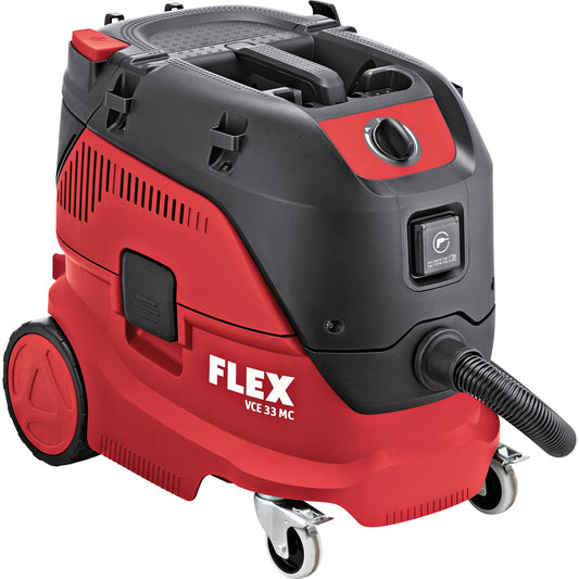 Flex drošības putekļsūcējs VCE 33 L MC - 1200 W, 30L tvertne, 17L šķidrumu ietilpība, 4m šļūtene, ierīces kontaktligzds