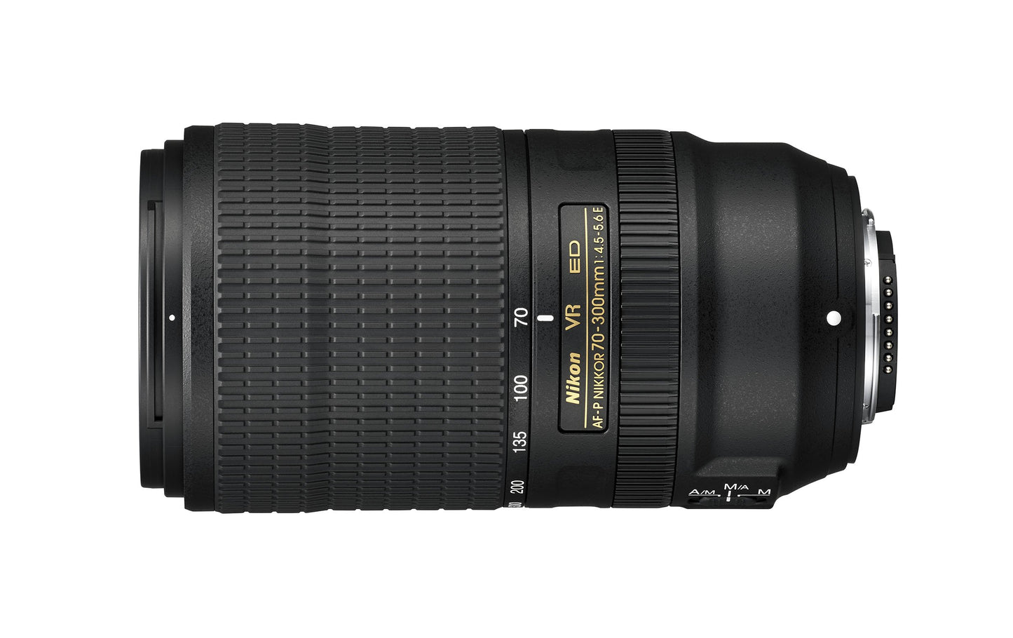 Nikon AF-P 70-300mm f/4.5-5.6E un VR teleobjektīvs DSLR, melns [Nitalkarte: -