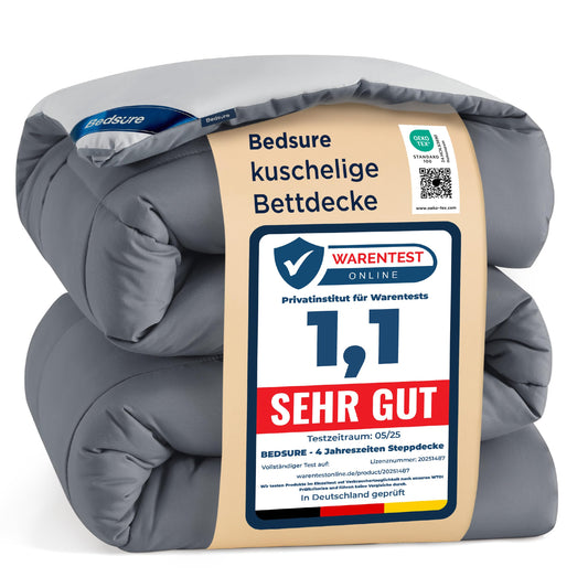 BEDSURE sega bez pārvalka 135x200 - sega ar integrētu pārvalku