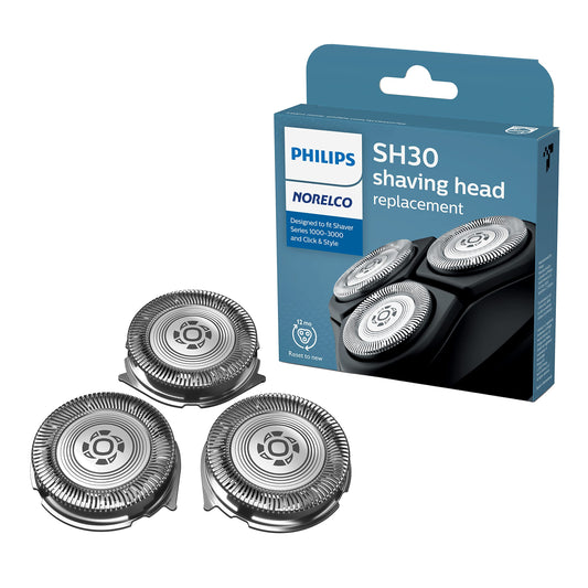Philips Norelco Original SH30/52 skuvekļu galvas, saderīgas ar Norelco skuvekļu sērijām 1000, 2000, 3000 un 5000X