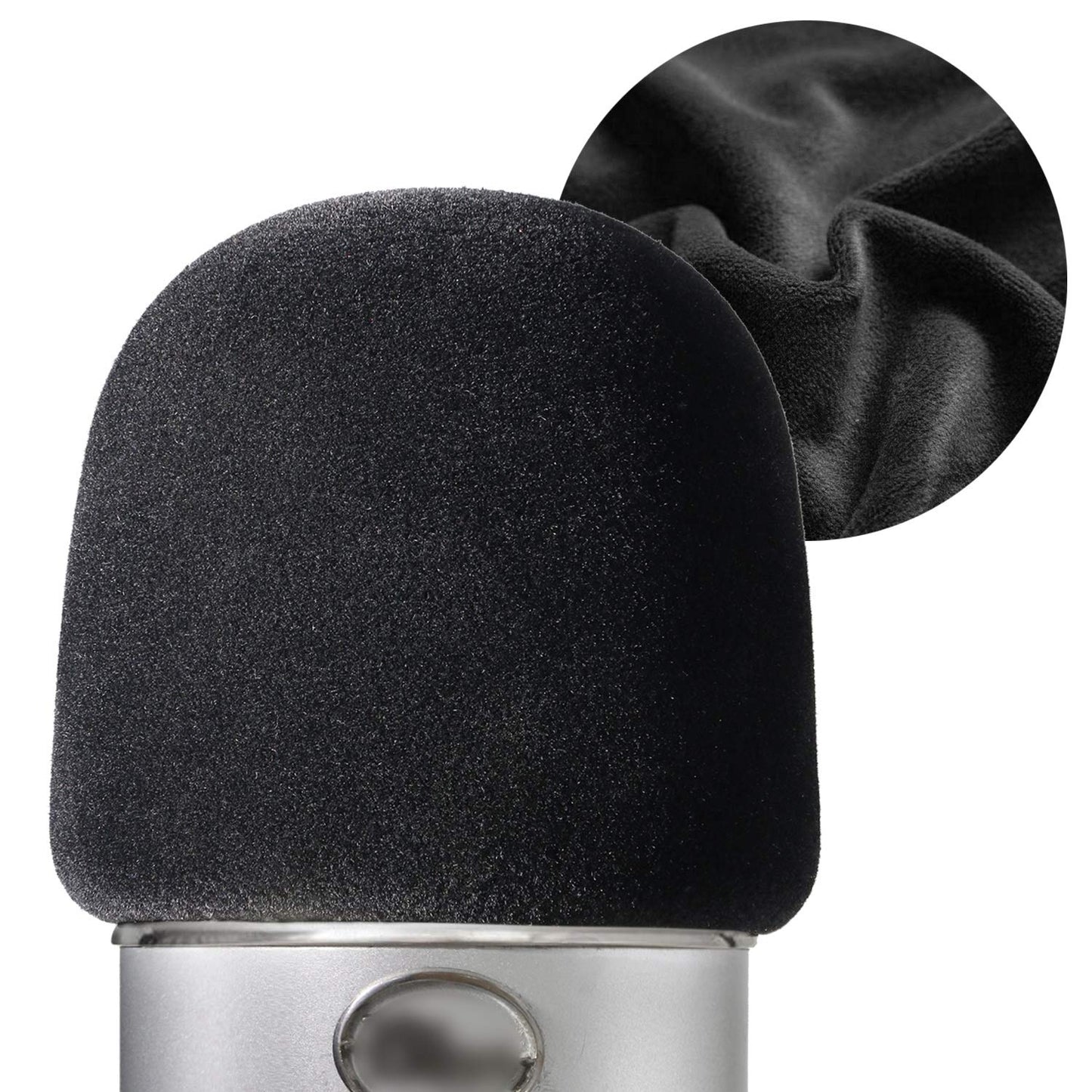 Mikrofona putu vēja aizsargs Blue Yeti, YOUSHARES pop filtrs Blue Yeti un Yeti Pro kondensatora mikrofonam ar flokeētu virsmu