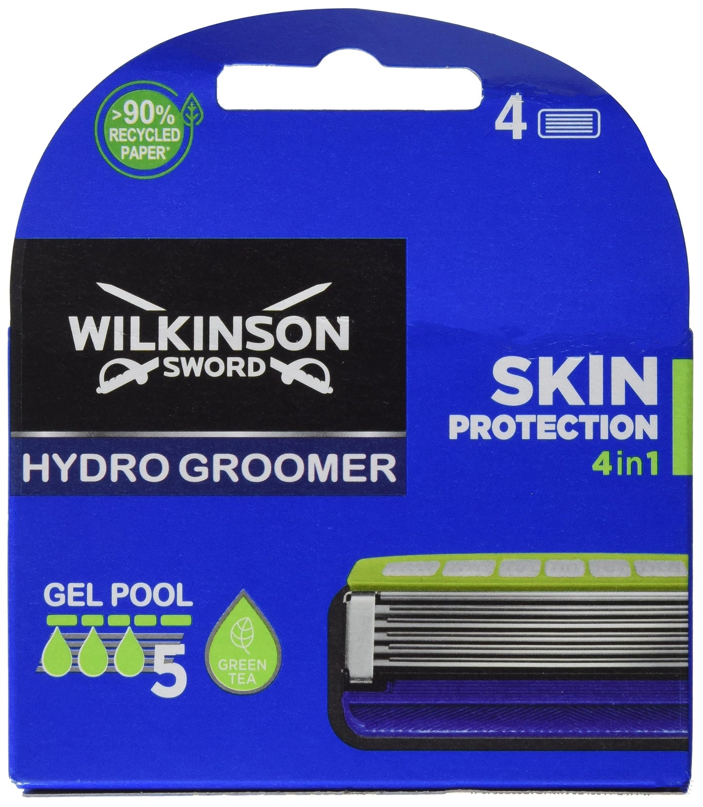Skūšanās asmeņi vīriešu skuveklim Wilkinson Sword Hydro 5 Groomer / Power Select, 4 gab.