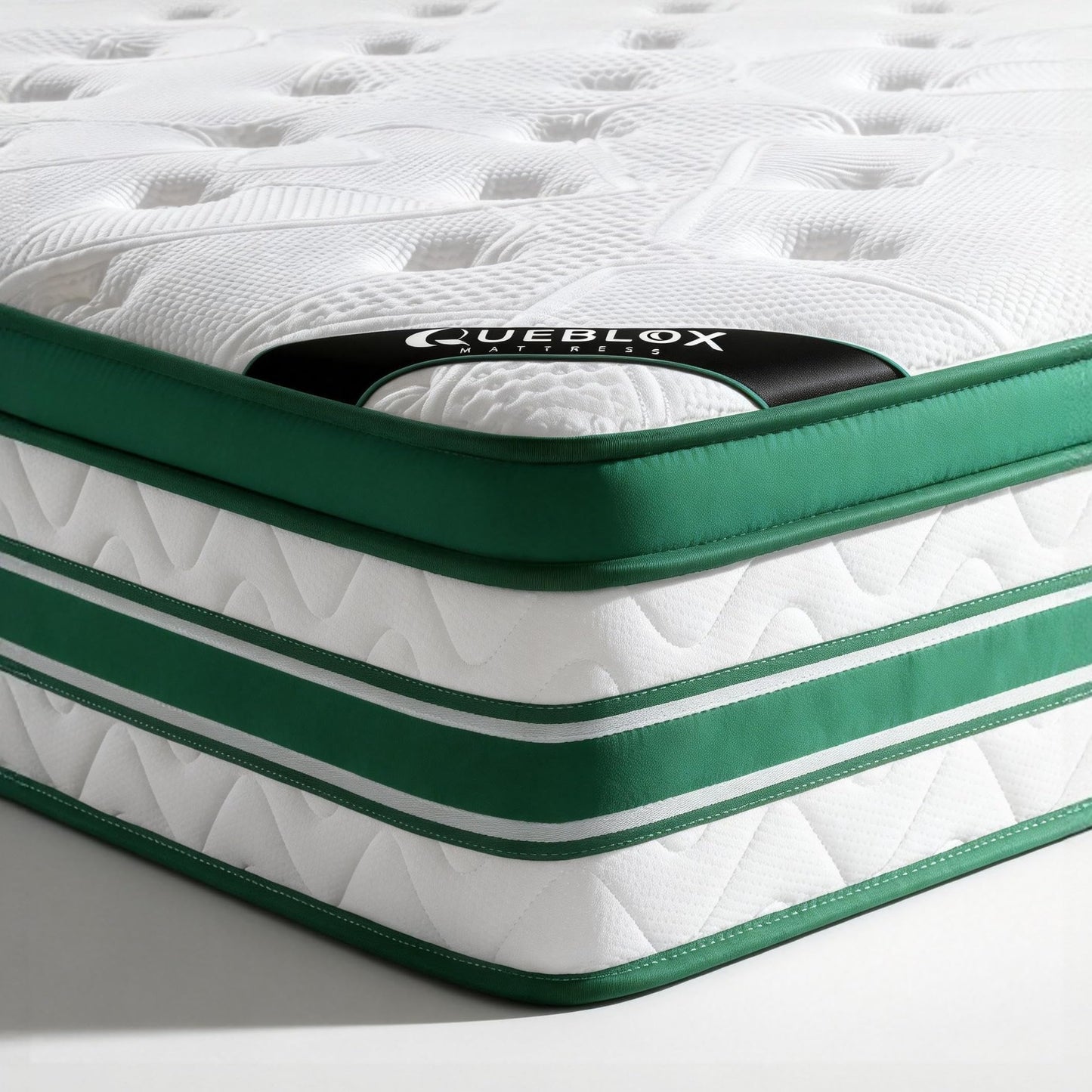 Matracis Queblox 90x200cm, 28cm augsts, kabatas atsperu matracis H3 ar 7 zonām