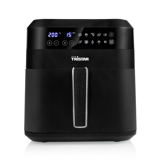 Tristar FR-6999 Digitālā karstā gaisa fritēšanas ierīce XXL – 6 L, 62,2% enerģijas ietaupījums, 10 programmas, melna.