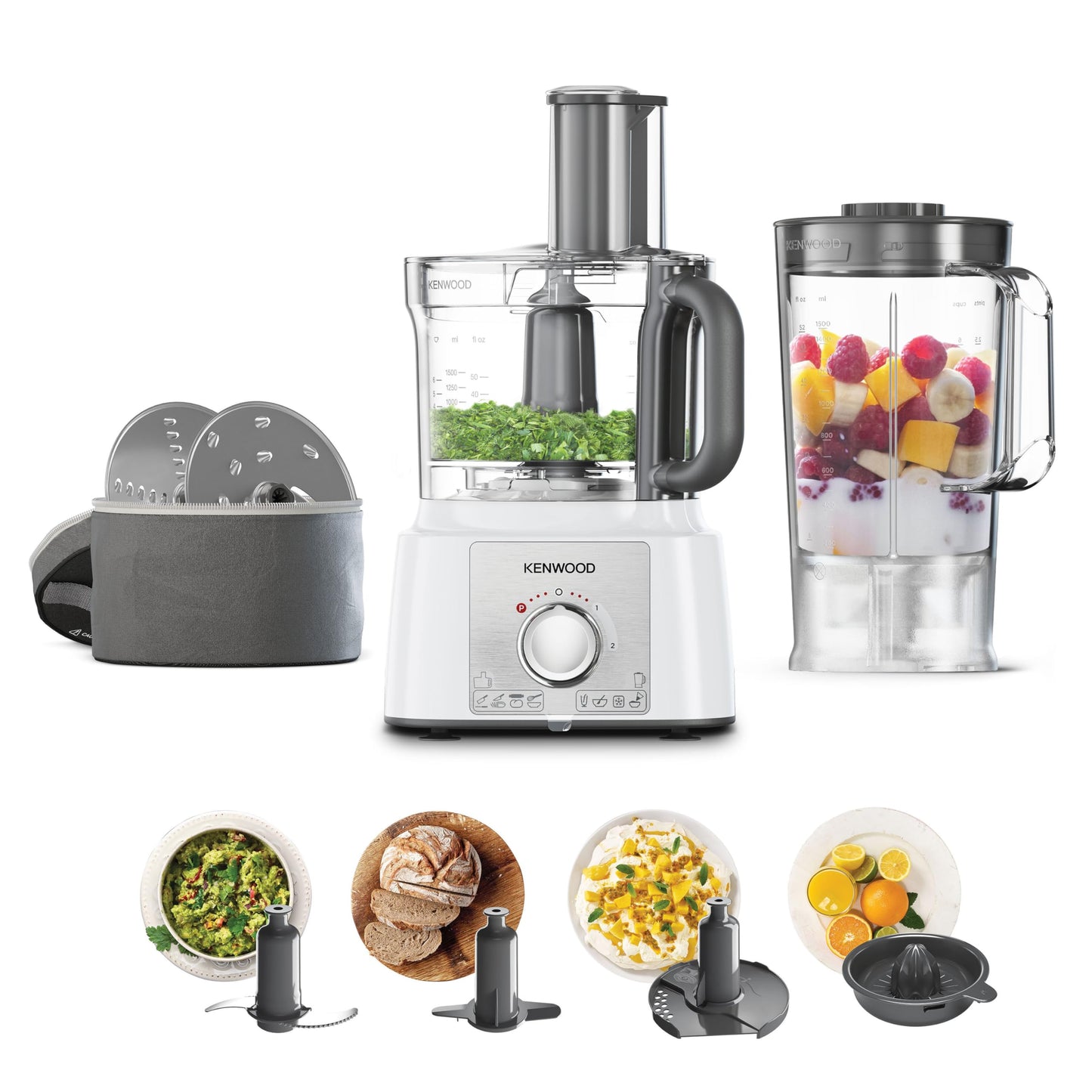 Kenwood virtuves kombains Cucina Kenwood FDP65450WH, balts