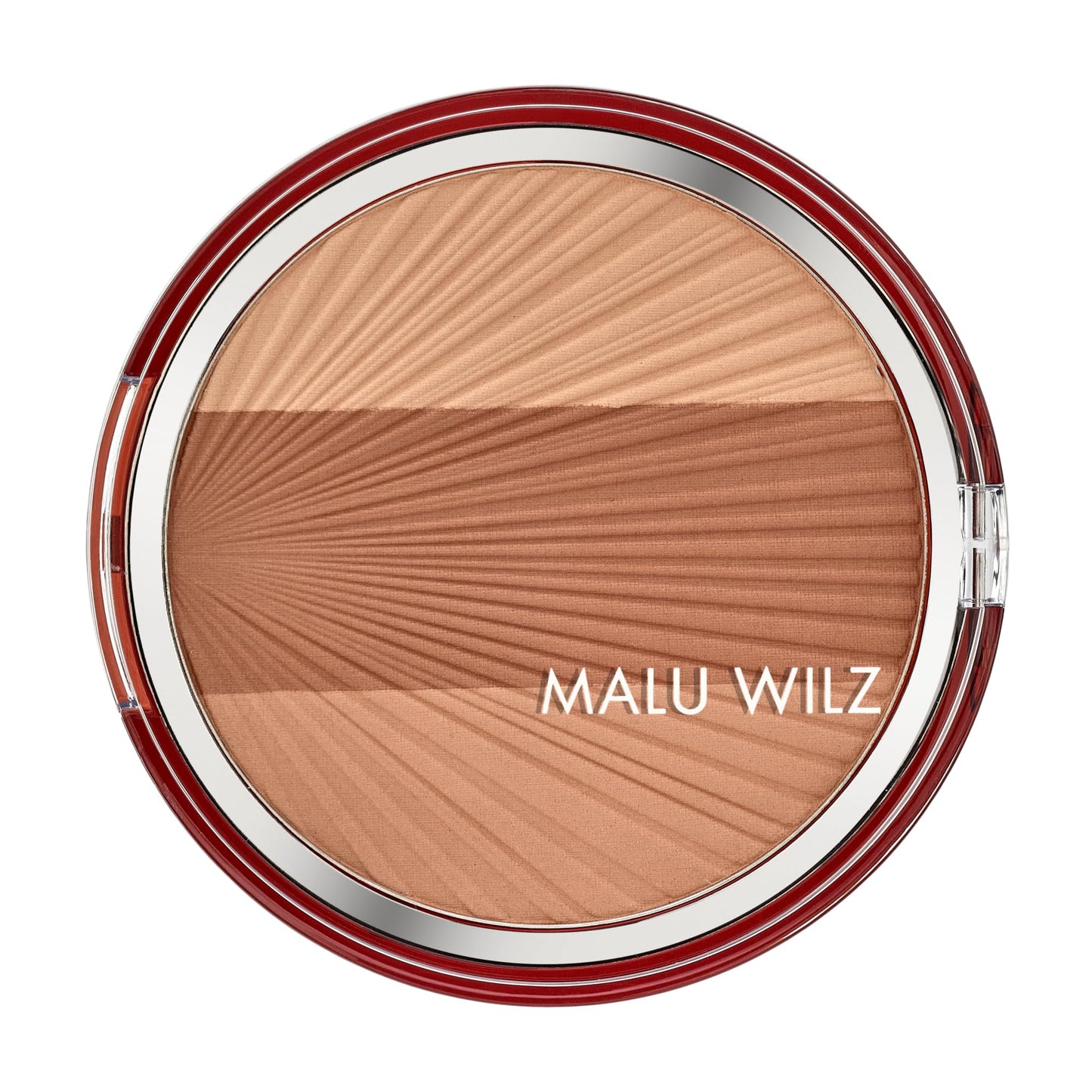 Bronzeris MALU WILZ SUN-KISSED BRONZING POWDER Nr. 01 Toasty, 3 toņu pūderis dabiskam iedegumam, samtains un ilgnoturīgs, ar E vitamīnu un pērļu efektu, visiem ādas toņiem