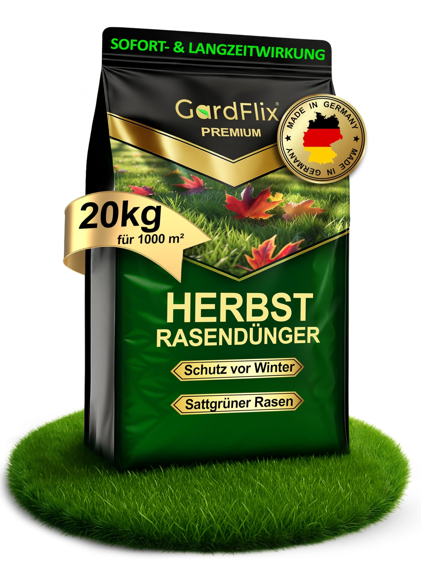 Rudens mēslojums zālienam GardFlix® 20 kg ar kāliju ziemcietīgam zālienam
