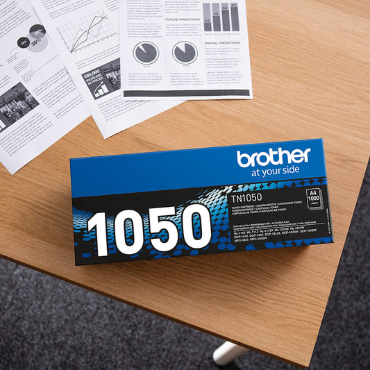 Brother Toner TN-1050 - Original Black Cartridge, 1000 Pages Standard Yield