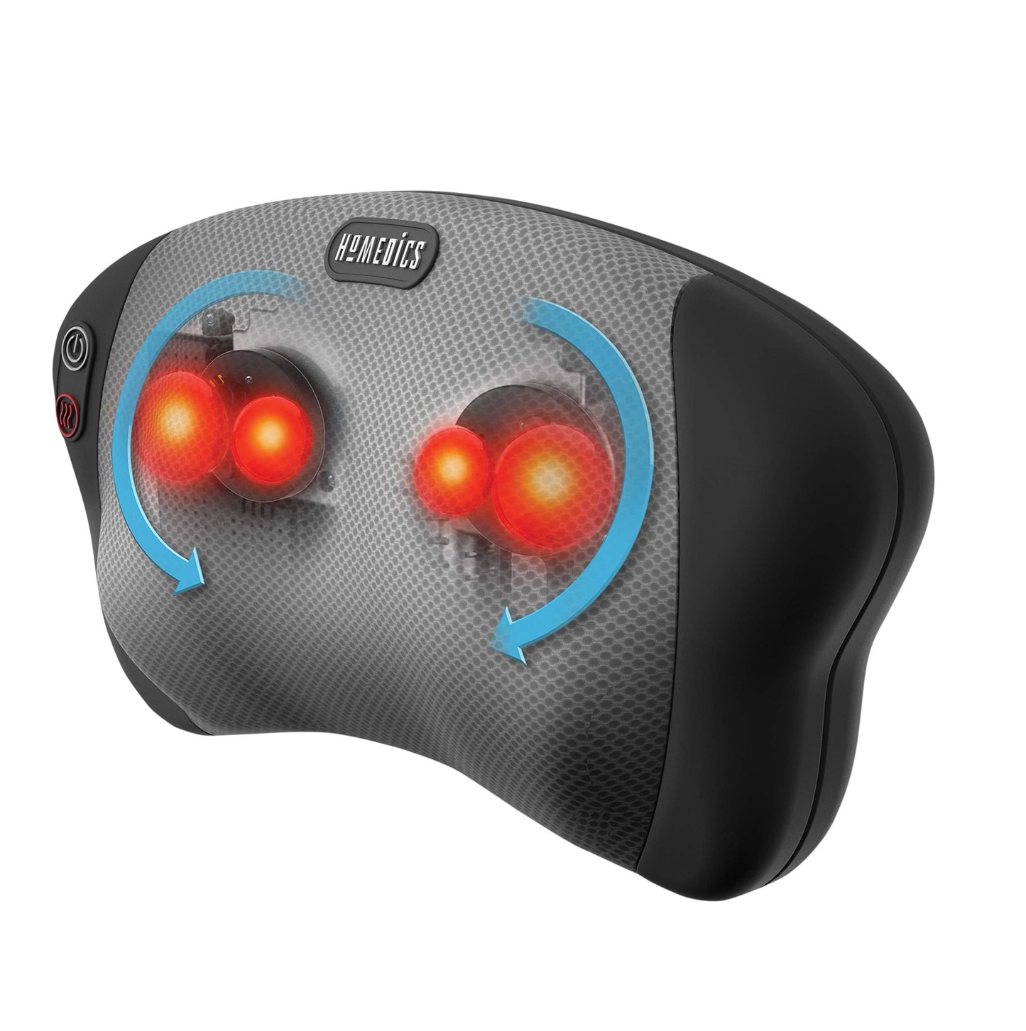 Masāžas spilvens HoMedics ar shiatsu masāžu un maigu siltumu kaklam, pleciem, mugurai un kājām