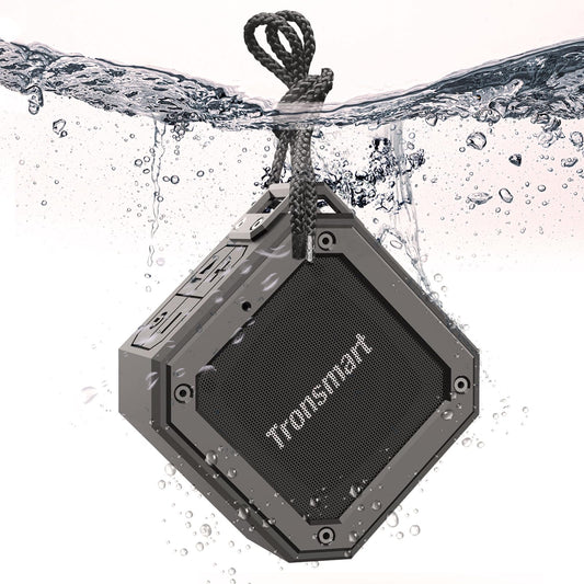 Tronsmart mazais Bluetooth skaļrunis, IPX7 ūdensizturīgs, augstākās kvalitātes bass, 24h akumulators, mūzikas kaste portatīvais Bluetooth telefonam, ārā, sportam, pārgājieniem - melns