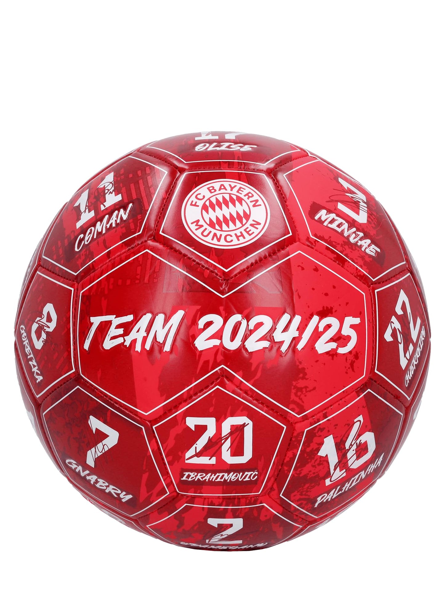 FC Bayern München bumba Signature 2024-25, futbola bumba, sarkana, 5. izmērs