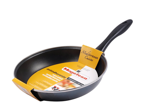 Megafesa Glass - black glass, 26 cm diameter, elegant design for serving and display.