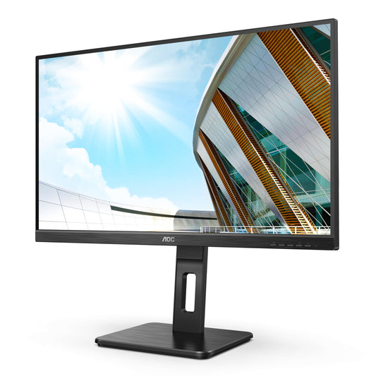 AOC 24P2QM - 24" FHD monitor, height adjustable, 1920x1080, 75 Hz, VGA, DVI, HDMI, DisplayPort, USB hub, black