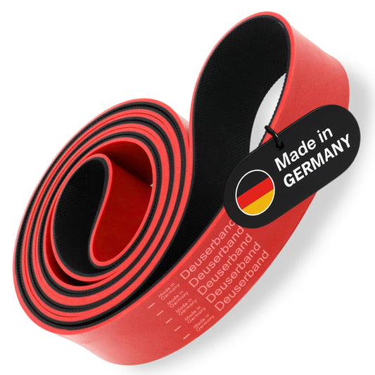 Pretestības gumija Deuserband Original, vingrošanas lenta no dabīgā kaučuka, vegāniska, neslīdoša, ražota Vācijā