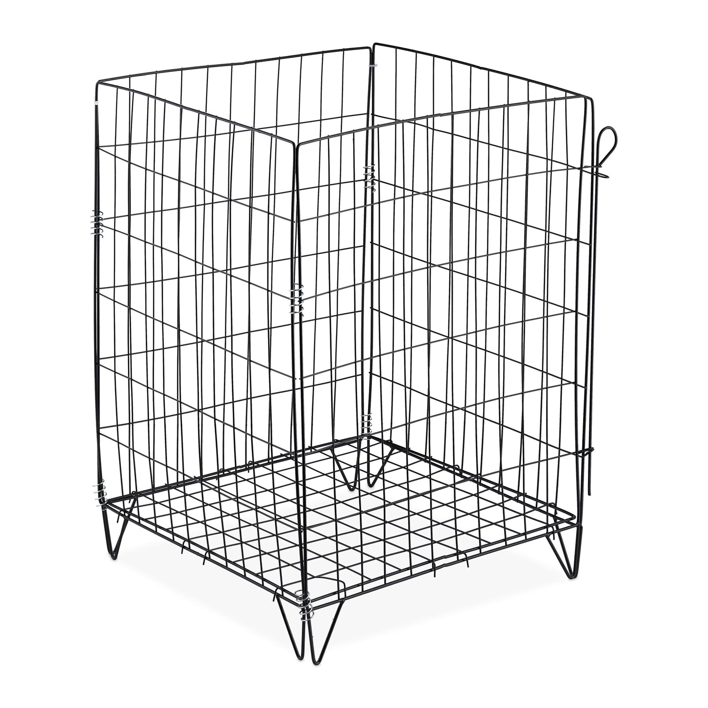 Metāla kompostētājs Relaxdays, HBT: 68 x 46 x 46 cm, melns