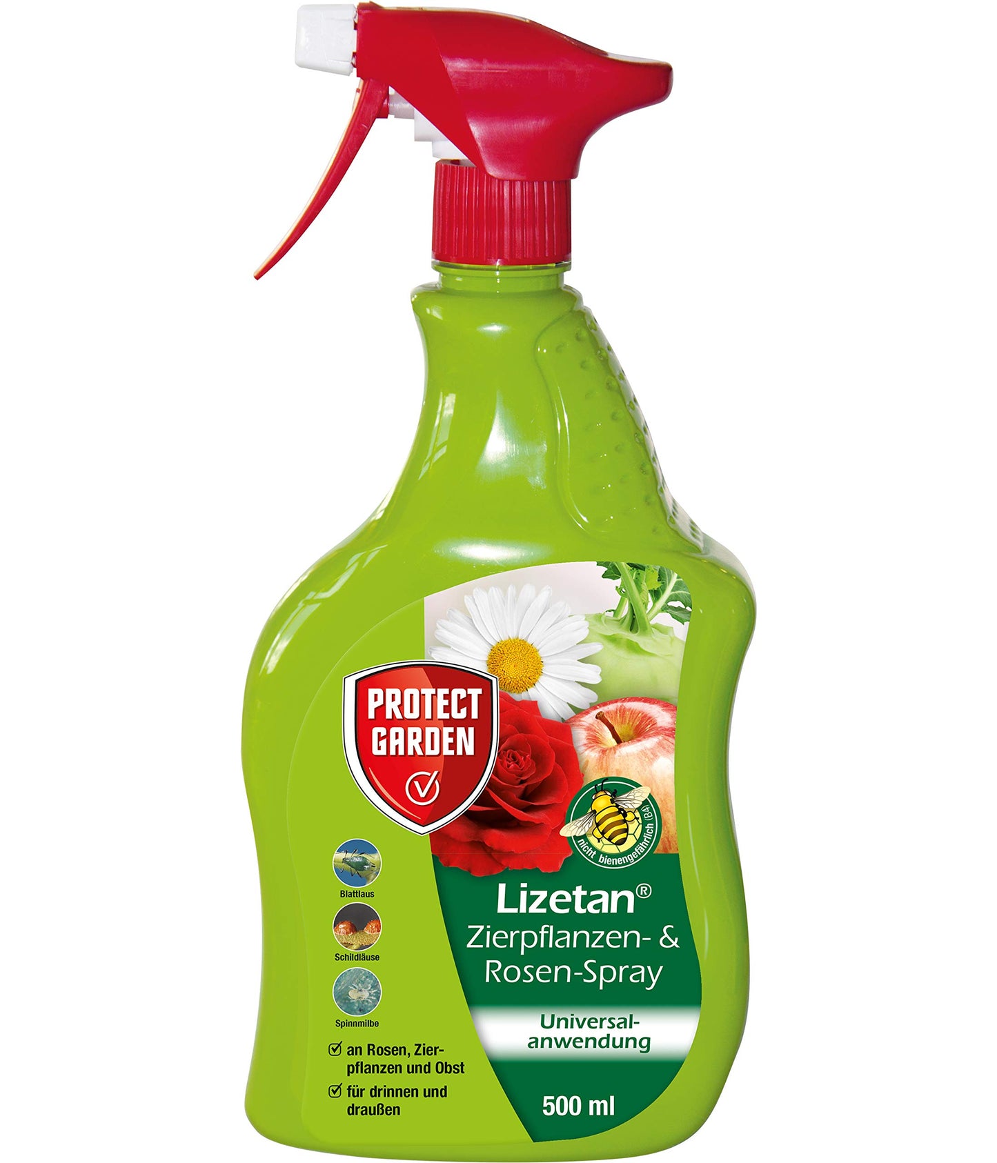 PROTECT GARDEN Lizetan AF dekoratīvo augu un rožu aerosols pret kaitēkļiem uz rozēm, dekoratīvajiem augiem, augļiem un dārzeņiem, 500 ml