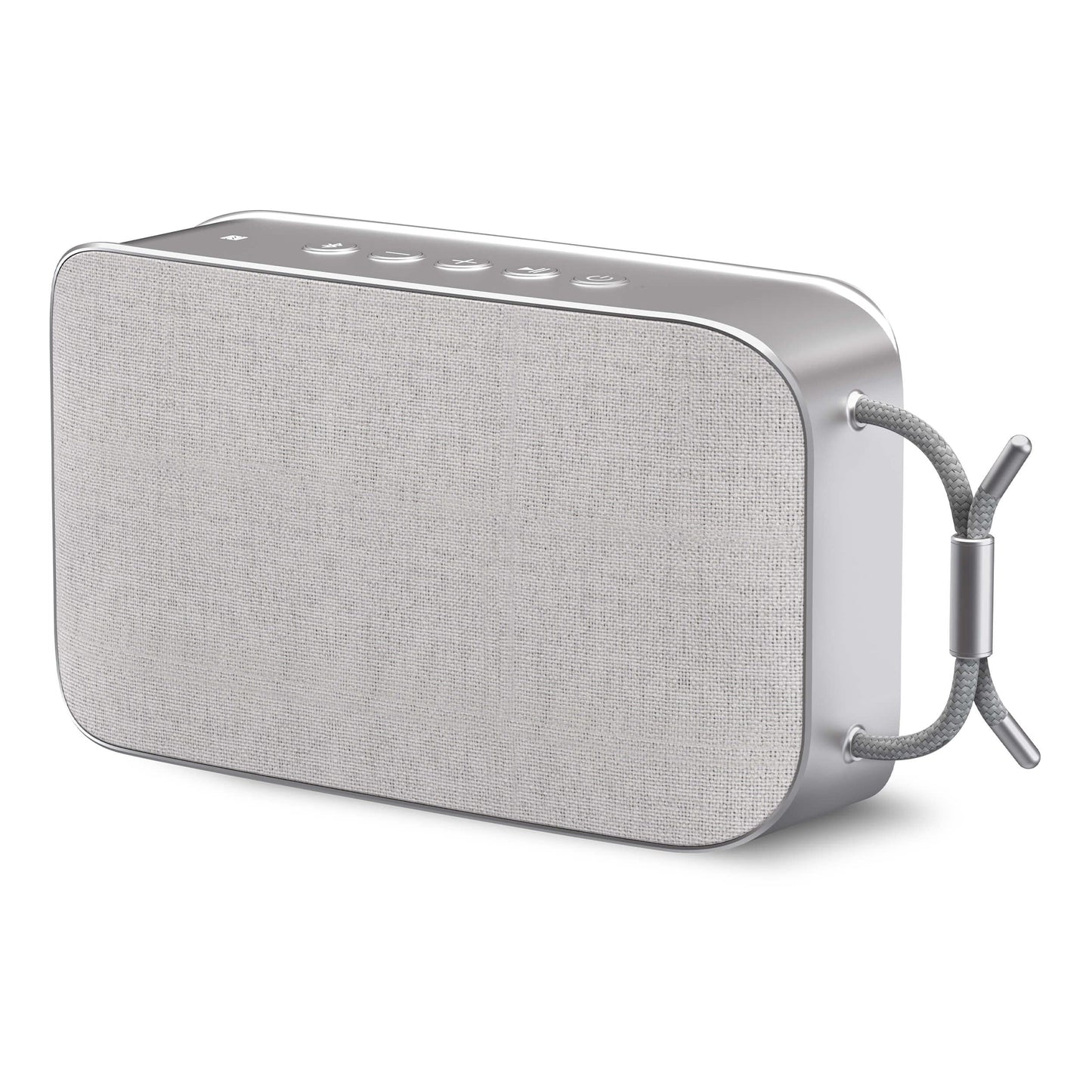 TechniSat BLUSPEAKER TWS XL - Portatīvais Bluetooth skaļrunis (ar True Wireless Stereo, brīvroku ierīci, Bluetooth, 2 x 15 vatu stereo skaļruņiem, akumulatoru, AUX-in) pelēks