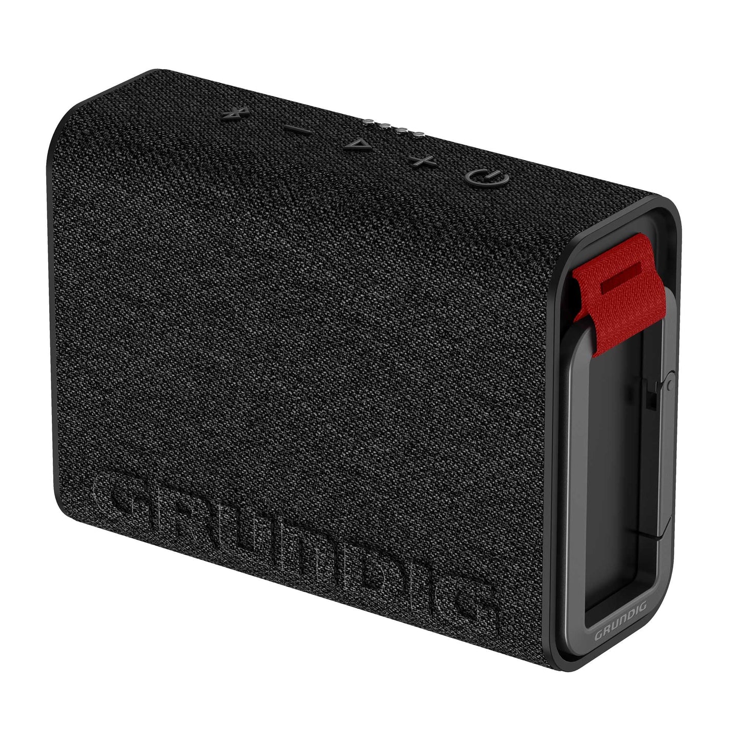 Grundig GBT Jam 2 Melns Bluetooth skaļrunis, 4.3 W RMS, Bluetooth 5.3, līdz 30 m darbības attālums, līdz 30 stundu akumulatora darbības laiks, powerbank un brīvroku funkcija, putekļu un ūdensizturīgs IP67, Melns