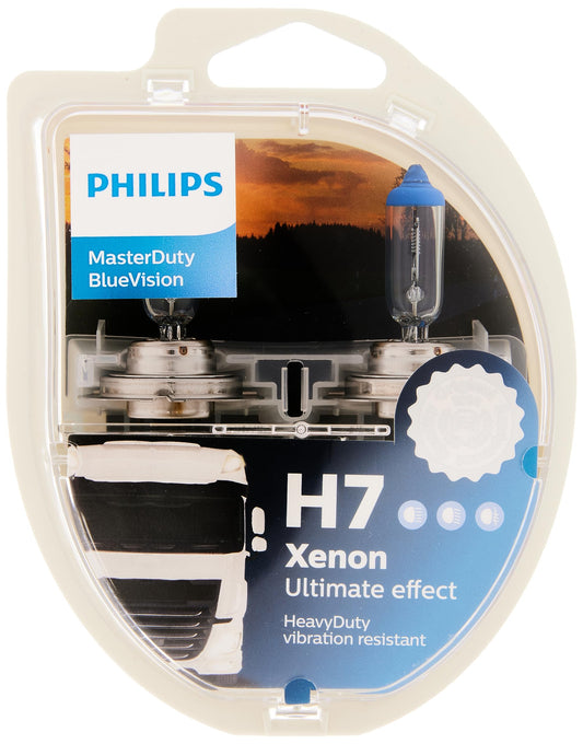 Philips automobiļu apgaismojums MasterDuty BlueVision 24V H7 luktura spuldze, 13972MDBVS2