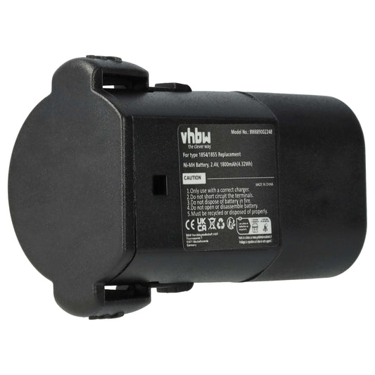 Mājdzīvnieku griezējs vhbw 1x Akumulators saderīgs ar Moser Arco 1854 sērijas šķērēm 1800 mAh, 2,4 V, NiMH