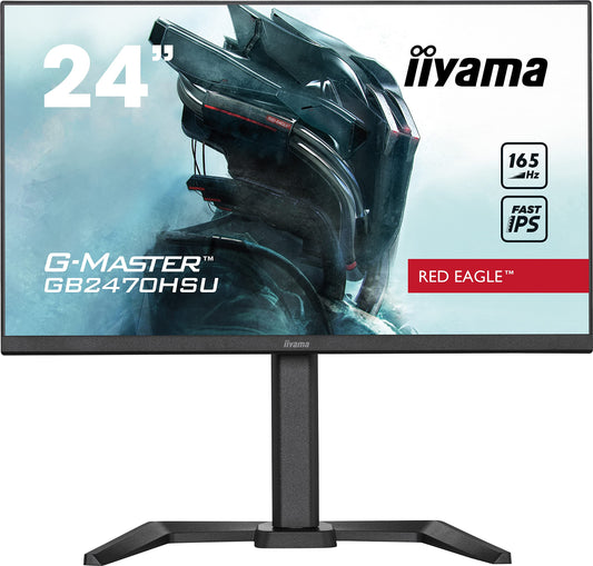 iiyama G-MASTER Red Eagle GB2470HSU-B5 - 23.8" Fast-IPS LED gaming monitor, Full HD, 165Hz, FreeSync, height adjustable, black