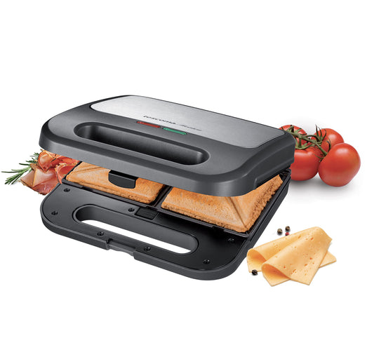 Tescoma sviestmaizes gatavotājs President 3 in 1, mūsdienīgs, nelipīga pārklājuma, 800 W, 6 izņemamas plāksnes, metāls, 2,19 kg