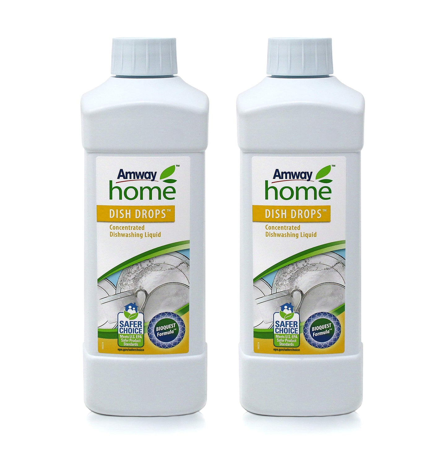koncentrēts šķidrais trauku mazgāšanas līdzeklis DISH DROPS™ 2 x 1 litrs Amway (art. nr. 110488)