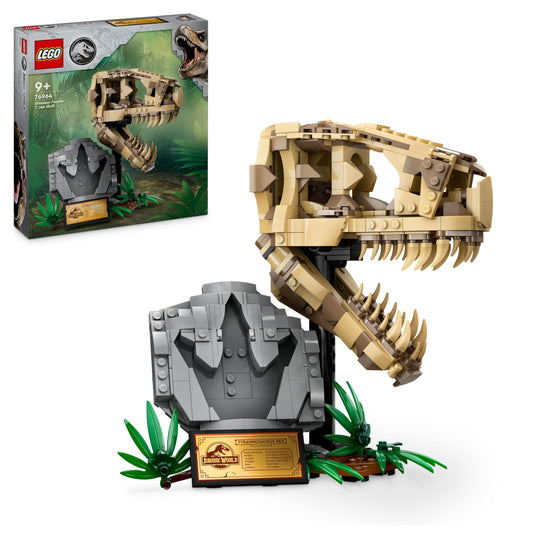 LEGO Jurassic World T. reksa galva - dinozauru fosilijas komplekts, rotaļlieta būvēšanai, dekorēšanai, dāvana bērniem 76964