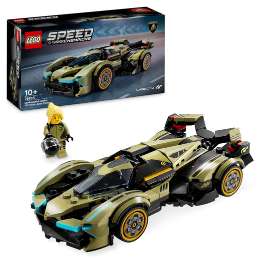 LEGO Speed Champions Lamborghini Lambo V12 Vision GT - Buildable model car for kids, perfect gift for boys, girls, and fans 76923.