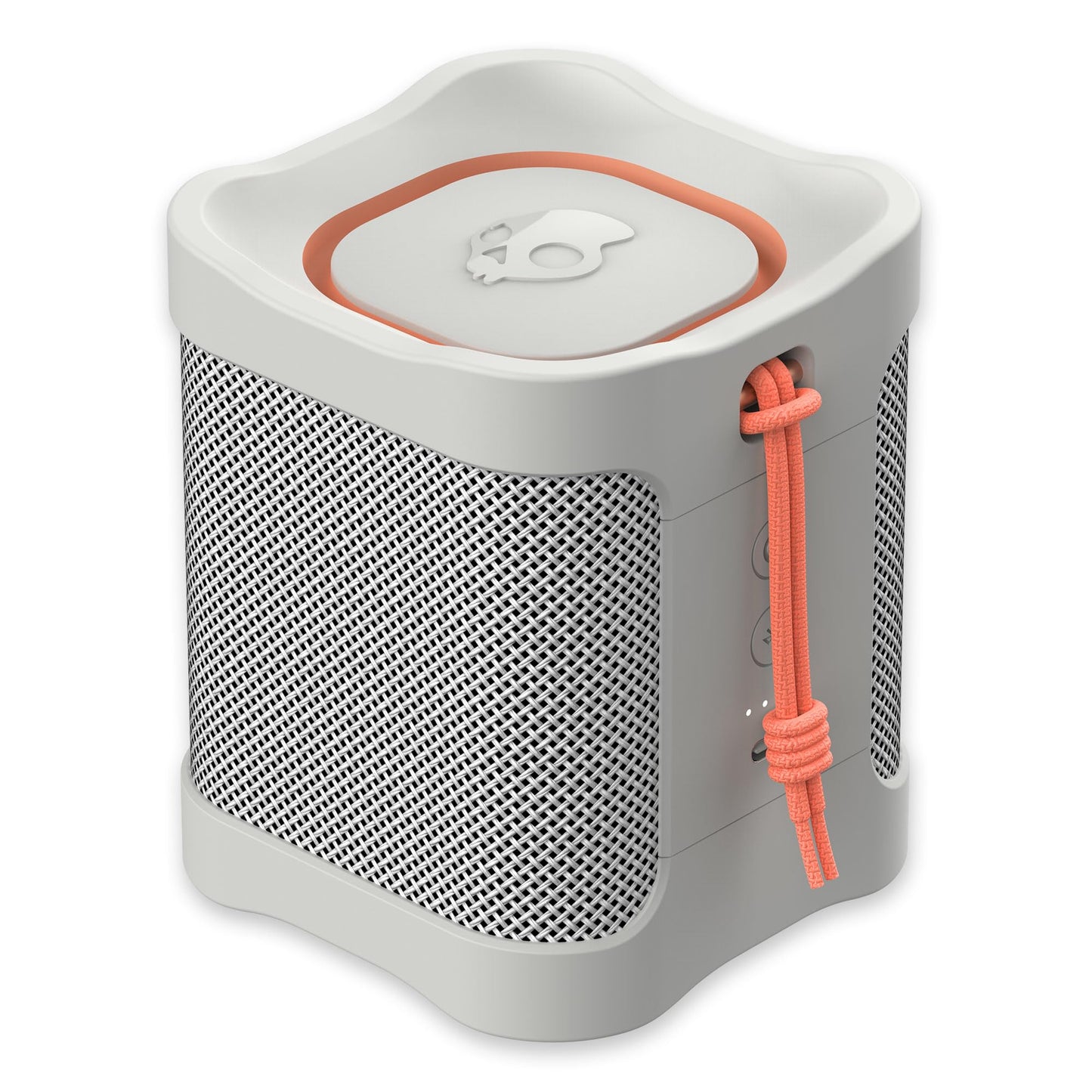 Skullcandy Terrain Mini bezvadu portatīvais Bluetooth skaļrunis, ūdensizturīgs (IPX7), 14 stundu akumulatora darbības laiks, patiesi bezvadu stereo ar iebūvētu siksnu ceļošanai, krēmkrāsas.