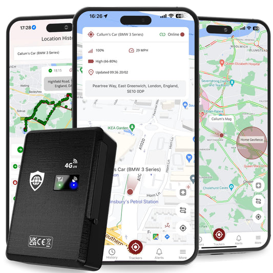 GPS izsekotājs SafeTag Mag 4G – uzlādējams magnētisks 4G LTE GPS izsekotājs automašīnai, furgonam, motociklam, kemperim u.c., 34–195 valstis, 90 dienu gaidīšanas režīms, reāllaika izsekošana un paziņojumi, 7 dienu bezmaksas izmēģinājums