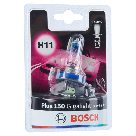 Bosch H11 Plus 150 Gigalight spuldze - 12 V 55 W PGJ19-2 - 1 gabals