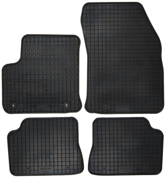 PETEX gumijas paklāji piemēroti Corsa F elektro 02/2020 / e-208 03/2020 melns 4 daļās