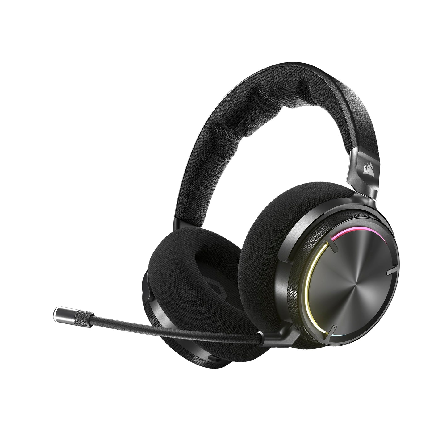 Bezvadu gaminga austiņas Corsair Virtuoso MAX ar Bluetooth, oglekļa krāsā