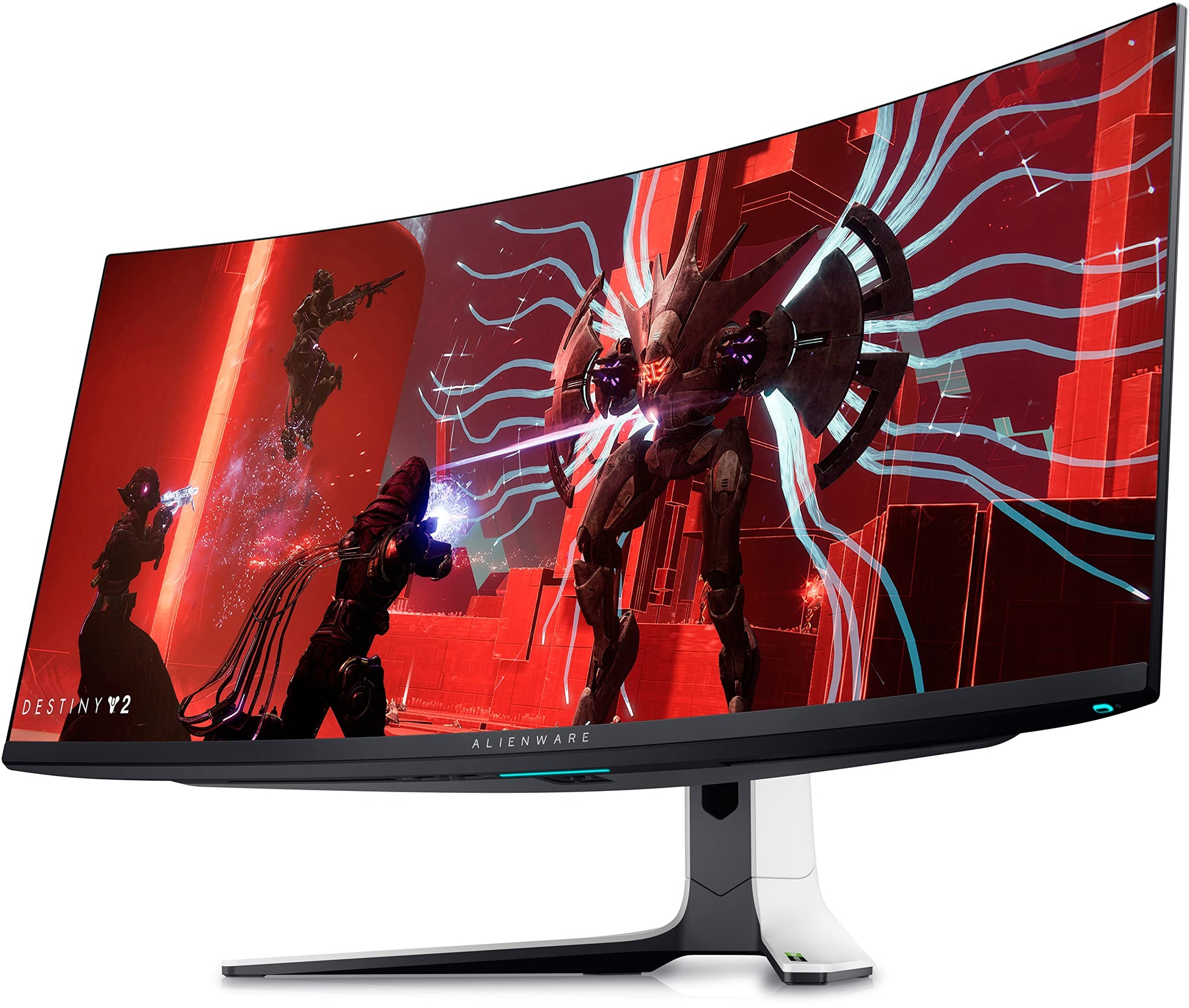 Alienware AW3423DW - 34" WQHD curved gaming monitor, 175Hz, QD OLED, NVIDIA G-SYNC, 99.3% DCI-P3, HDR400, multiple ports.