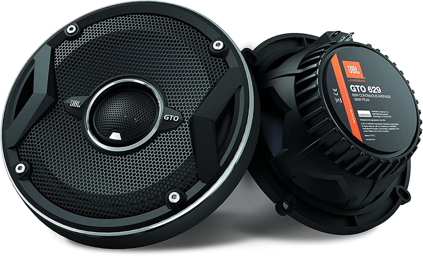 JBL GTO 629 2-ceļu Hifi auto skaļruņu komplekts no Harman Kardon - 180 vati pro skaņu JBL KFZ auto skaļruņi 6,5 collas | 165 mm | 16.5 cm