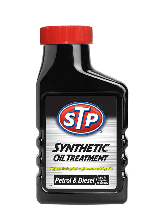 STP sintētiskā eļļas apstrāde benzīna un dīzeļdzinējiem 300 ml, aizsargā pret dzinēja nodilumu, samazina nogulšņu veidošanos un eļļas patēriņu, mehāniskie auto tīrīšanas produkti, ražots