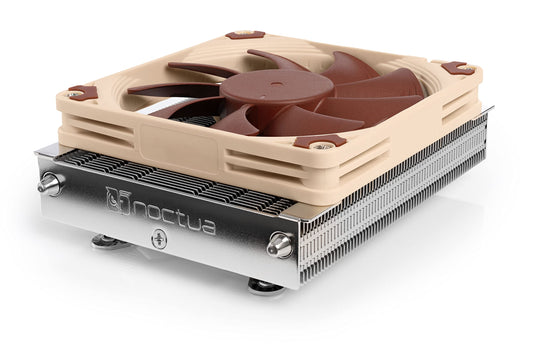 Noctua NH-L9a-AM4 - augstākās klases zema profila dzesētājs AMD AM4, efektīva dzesēšana, kompakts dizains, brūns.
