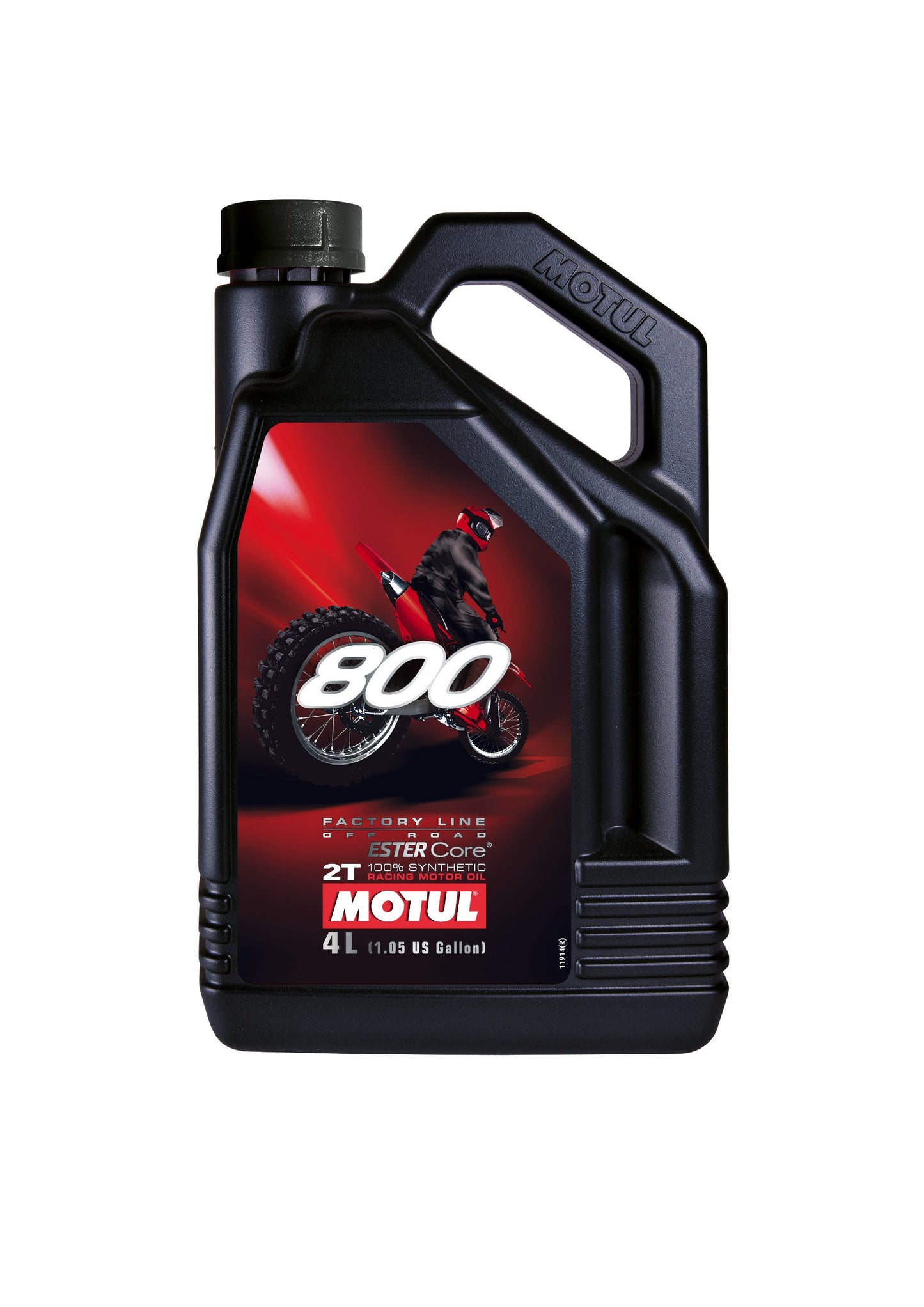 Motul 104039 800 2T Factory Line Off Road, 4 L, 300x234x114, brūna