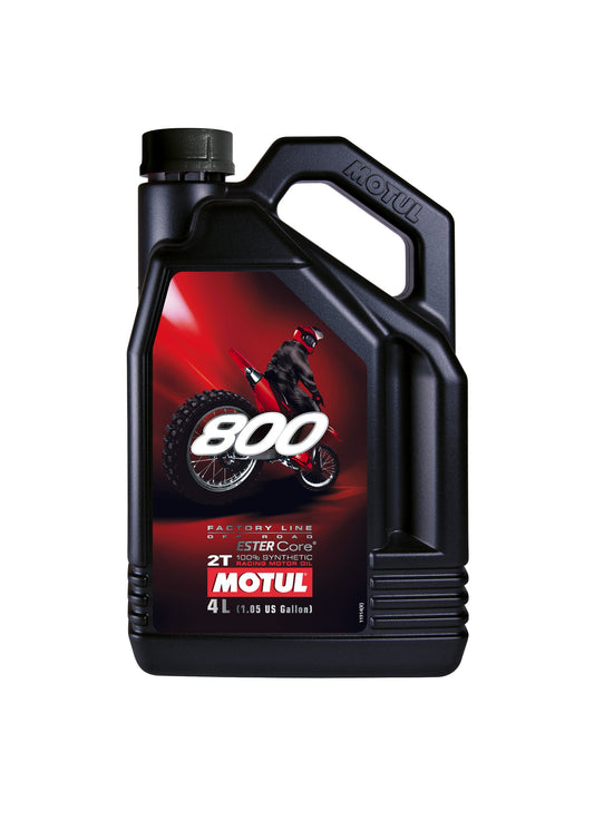 Motul 104039 800 2T Factory Line Off Road, 4 L, 300x234x114, brūna
