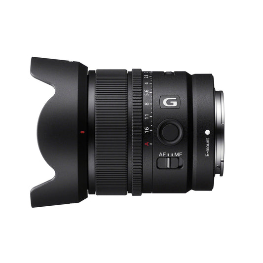 Sony E 15 mm F1.4 G | APS-C platleņķa objektīvs ar fiksētu fokusa attālumu (SEL15F14G)