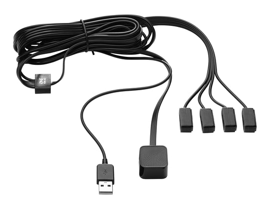 One For All - Pievienojamā paplašināšana tālvadības pultīm - Līdz 4 ierīču vadība slēgtos skapjos - Infrasarkanais dalītājs - Plug & Play - Melns - URC1000