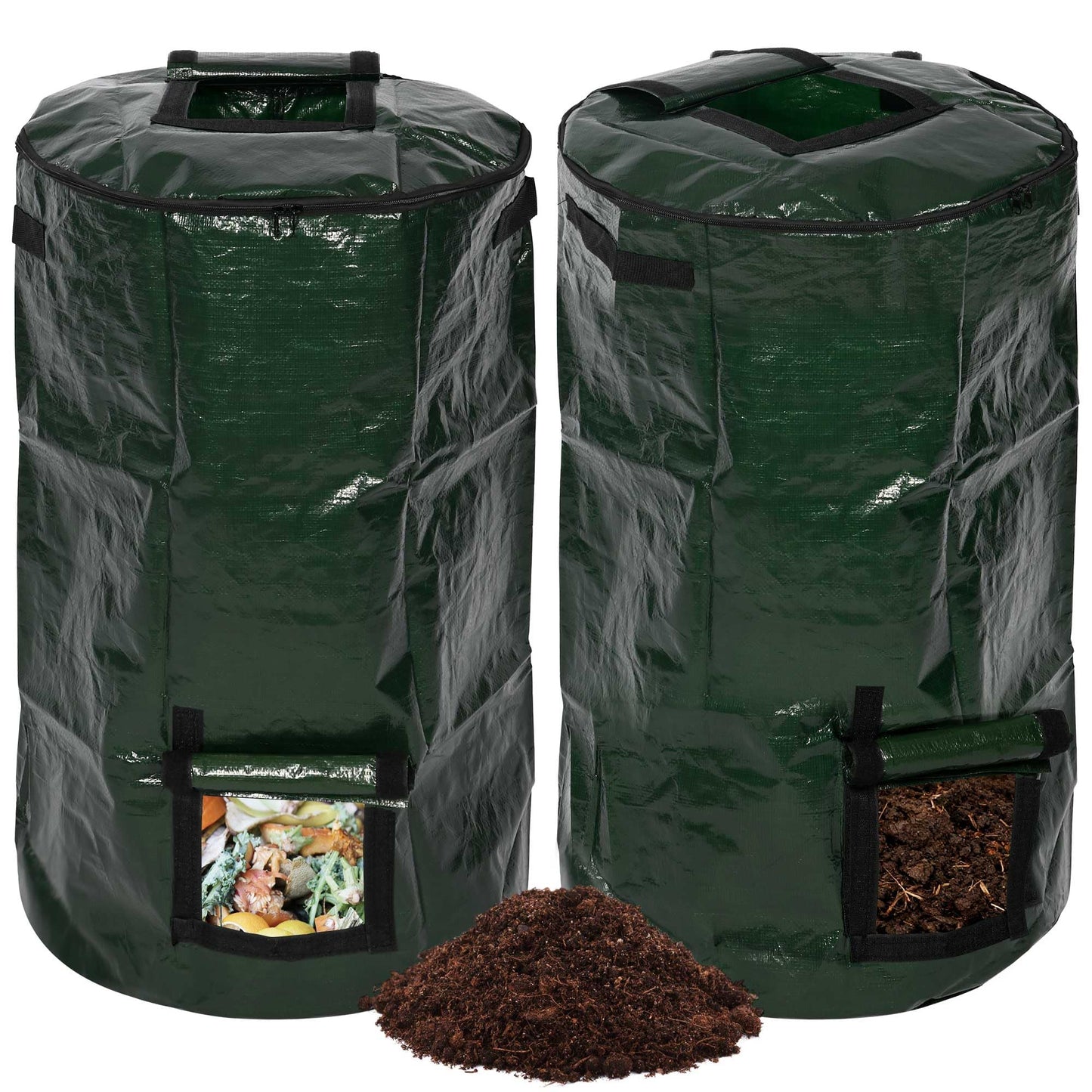 Stand up kompostētājs aleawol 2 gab. dārzam 130 Liter