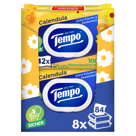 Mitrs tualetes papīrs Tempo Mein Verwöhnmoment, 8 x 2 x 42 loksnes